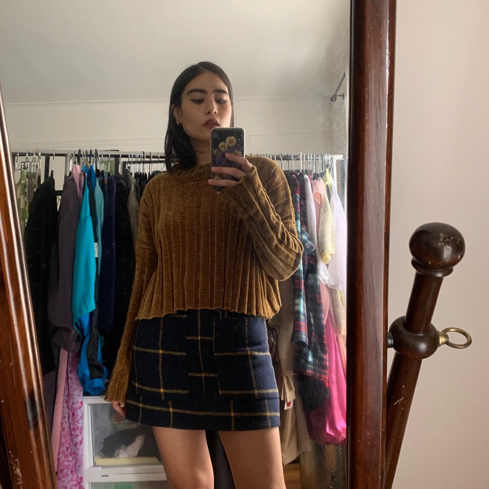 Blue & Yellow Plaid Mini